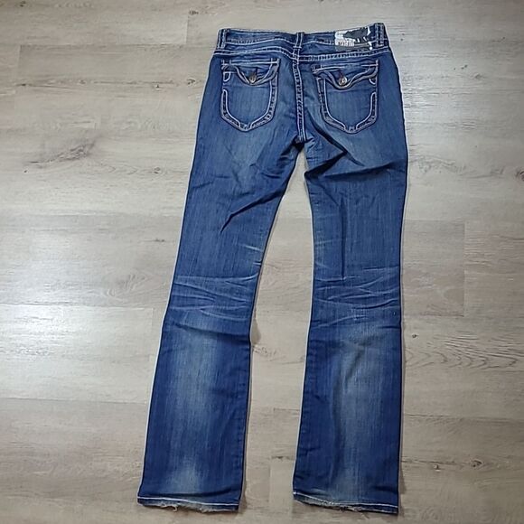 MEK DNM FOR BUCKLE LAS TUNAS BOOT CUT DENIM JEANS size 28 - Picture 2 of 10